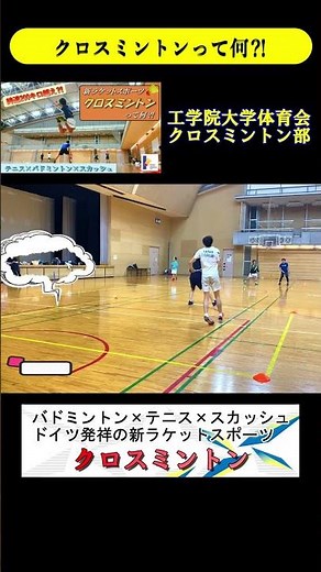 新ラケットスポーツ クロスミントン ってどういう競技⁈ #マイナースポーツ #テニス #バドミントン #スカッシュ #shorts