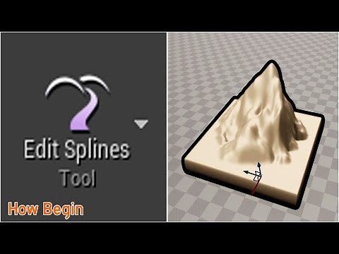 How begin, Add spline mesh