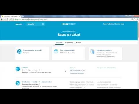 Comment trouver une leçon sur la Khan Academy ?