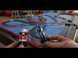 My first custom AFX slot car track and its epic!