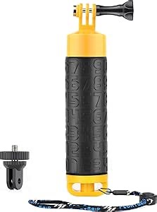 SOONSUN Floating Hand Grip Compatible with GoPro Hero 13 12 11 10 9 8 7 6 5 4 3, Session, Fusion, Max, Osmo Action 3 4, SJCAM, Action Camera Waterproof Handler Handle Mount Accessories