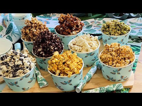 Homemade Popcorn Recipe with 7 Sweet and Salty Flavors