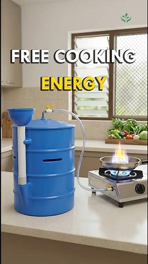 Turn Kitchen Waste into Free Cooking Gas ♻️