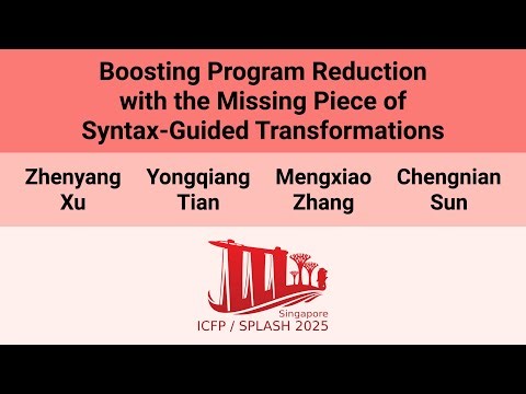 [OOPSLA'25] Boosting Program Reduction with the Missing Piece of Syntax-Guided Transformations