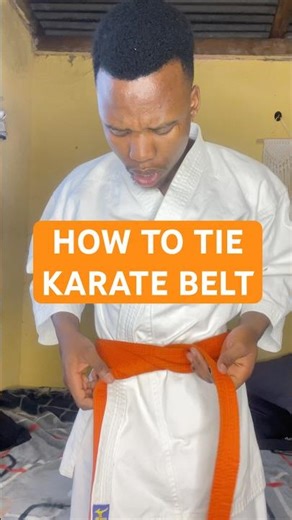 How to tie your Karate belt VERY EASY and FAST! #shorts #beginners #diy #tutorial