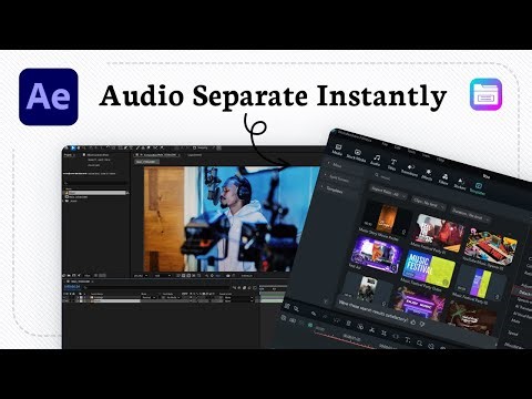 How to separate audio from video in After Effects