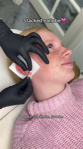 Stacked Earlobe Piercing Process | Fun and Playful Jewelry