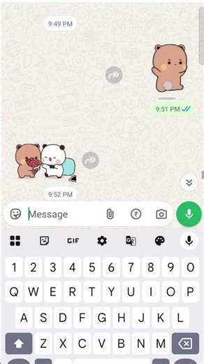 cute panda bear love story 😍😍😍