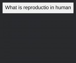 What is reproductio in human... | Filo