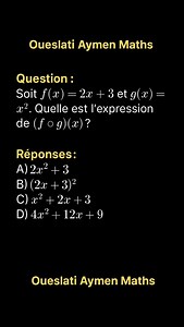 51 reactions · 9 comments | Fonction composée #fyp #math #education | Étude Maths Tunis | Facebook