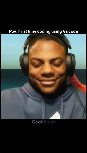 pov : First time coding in Vs code #job #tech #ai #coding #programming #computerscience #dsa