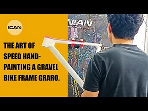 The Art of Speed Hand-Painting a Gravel Bike Frame Graro.#icancycling #graro