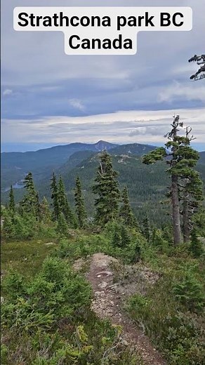 Scenic view of Strathcona provincial park Vancouver island BC