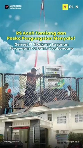 CitraKiranaPrabowo on Instagram: "Totalitas kerja PLN memastikan listrik kembali menyala di tengah situasi darurat. Melalui dukungan genset, layanan kelistrikan di RS Aceh Tamiang dan posko pengungsian tetap berjalan demi keberlangsungan perawatan korban pascabencana. Langkah cepat dan terkoordinasi ini menjadi bukti komitmen PLN dalam memulihkan kelistrikan Aceh agar layanan kesehatan dan kebutuhan dasar masyarakat tetap terpenuhi #TotalitasKerjaPLN #PLNPulihkanKelistrikan #AcehTamiang #Listrik