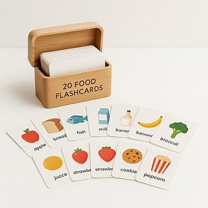 Food Flashcards Set – Toddler Learning & Preschool Activity – Educational Cards for Kids - Etsy