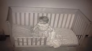 All parents can relate to this! Watch as a toddler's first night in her new crib is documented on the baby cam. That's priceless! | Rumble
