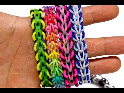 How to Make a Rainbow Loom Tribal Fishtail Bracelet - EASY