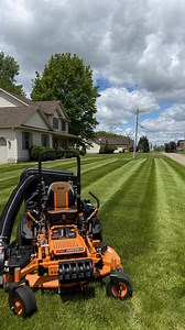 Ramir Zachary on Instagram: "With how thick the grass is, it’s nice to have the Scag Tiger Cat ll and Scag Cheetah Il equipped with a Kawasaki 38.5HP, I used the Bagger kit because this lawn was very tall and wet and i didn’t want to leave clippings all over it because it will cause dead spots everywhere so I decided to just bag it all off 🌱🇺🇸 @scagmowers #lawncare #landscaping #mowing #lawnstripes #scagnation #zachslawncarellc"