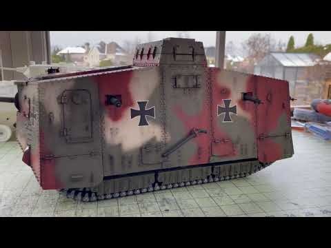 1/16 RC Krupp A7V German WW1 tank - build complete