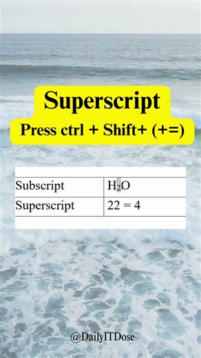 Subscript and superscript in ms word #shorts #viral #fypシ #fyp