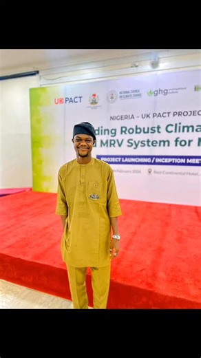 ⚕️Lasisi Godwin⚕️ on Instagram: "Building a Robust Climate Data and MRV 🖥️System for Nigeria 🇳🇬 Recently, I contributed as a stakeholder at the official launch of the UK PACT supported project, “Building a Robust Climate Data and MRV System for Nigeria,” convened by the National Council on Climate Change in collaboration with Greenhouse Gas Management Institute, Forts and Agro Consorts, Aether and CITEPA. 📍My work as a climate–health expert actively engaged in NDC Processes, Climate Governan