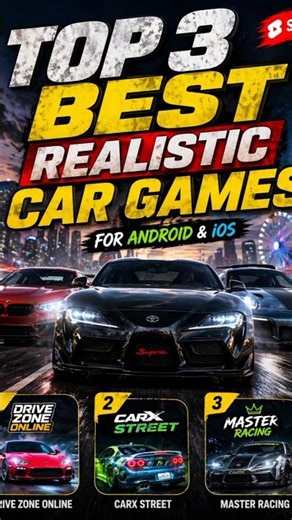 Top 3🔥 Most Realistic Car Game's😱 #shorts #games #car games