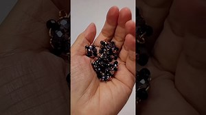 Making crystal chain bracelet, earring | bead and wire jewelry #handmade #youtubeshorts #diy