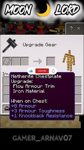 How to craft the LEGENDARY "Moon Lord" Armor! 🌙🛡️ #minecraft #gaming