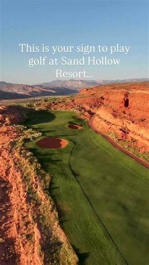 Sand Hollow Resort on Instagram: "This is not your average round of golf. ⛳️ Towering ridgelines, dramatic elevation changes, and endless red rock views make the Championship Course at Sand Hollow Resort unforgettable. Click the link in our bio to book your round and experience it for yourself! #sandhollowresort #golfreels #golflifestyle #golftravel #southernutah"