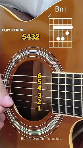 canon in D - chords with string pattern