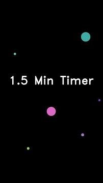 ⏳ 1.5 Minute Countdown Timer | Shapes Animation | Time's Up Alert