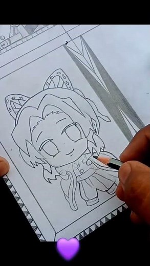 "Cute Shinobu Kocho Drawing 🦋✨" || Demon Slayer Fanart ||