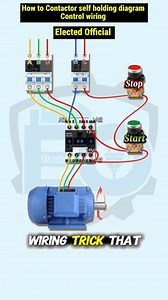 How to Contactor self holding diagram Control wiring #ElectedOfficial #ElectricalTips #DIYElectric #ElectricProjects #HomeElectrical #TechTutorial #LifeHacks #ElectricalHack #ElectricalEngineering #MotorControl #ThreePhaseMotor #IndustrialAutomation #ElectricalSafety #EngineeringTraining #ControlPanelDesign#ElectedOfficial #ElectricalTips #DIYElectric #ElectricProjects #HomeElectrical #TechTutorial #LifeHacks #ElectricalHack #ElectricalEngineering #MotorControl #ThreePhaseMotor #IndustrialAutoma