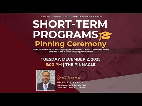 CCC Health Sciences Short-Term Programs Pinning Ceremony