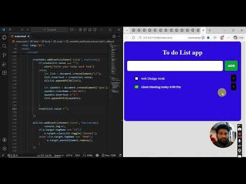 To Do List App HTML, CSS, JavaScript