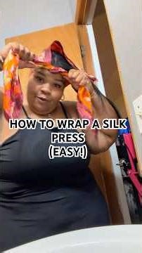 The easiest silk press wrap tutorial you’ll see today #silkpress #naturalhair #naturalhaircare