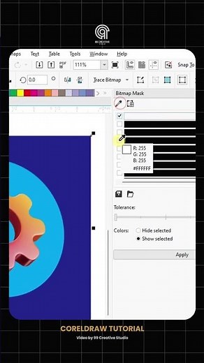 CorelDraw Tips | Use Bitmap Mask #coreldraw #design #graphicdesigner