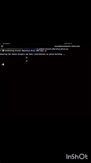 Pravasi Bharatiya Divas (NRI Day!) | #indian #india | #nri | #python | #ai | #aivideo | #aishorts |