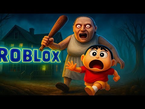 GTA V : Shinchan Escapes From Queen Granny Kingdom | Shinchan Escape Granny in Roblox
