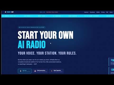 Broadcast Live or with AI Voice, and Voice Cloning A quick review of AIRadioBot
