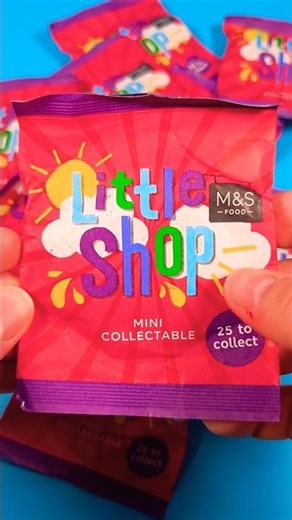 M&S Little Shop Mini Collectable Blind Bags 🇬🇧 British Mini Brands 🎧 ASMR Toy Unboxing #minifood