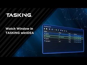 Watch Window in TASKING winIDEA 3