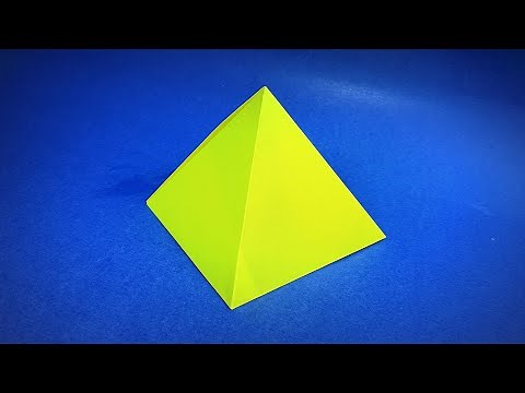 Origami Pyramid | How to make a paper pyramid