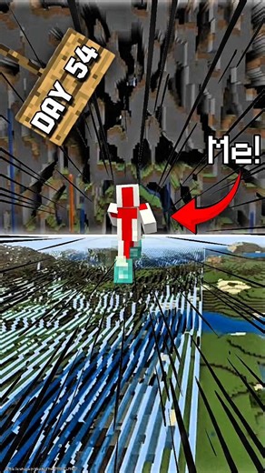 Day 54 of trying to reach bedrock's version of farlands #Minecraft