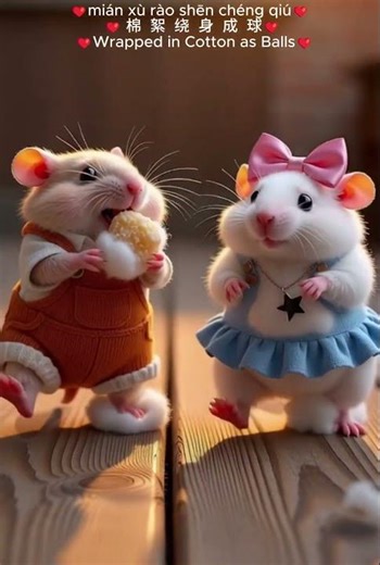 Hamster Snowball Fight 😂 | Cotton Nest Snack Disaster#AIHamster #FunnyHamster#LittleHamster