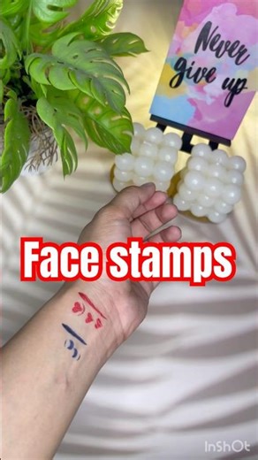Cute face stamps n liner in one | beauty finds | 🖊️