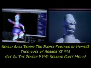 Really Rare Behind The Scenes Footage of Homer3 Treehouse of Horror VI 1996 Simpsons (Lost Media)