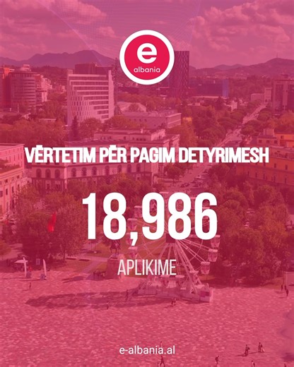 👩🏻‍💻👨🏻‍💻Bizneset aplikojnë online përmes e-Albania për t’u pajisur me vërtetimin e pagimit të detyrimeve 🔗 https://e-albania.al/eAlbaniaServices/UseService.aspx?service_code=11169 Dokumenti gjenerohet në kohë reale, me vulë elektronike📲 ℹ️Vetëm në dhjetor të vitit 2025 janë regjistruar rreth 19 mijë aplikime për t’u pajisur me vërtetimin tatimor📈 🇦🇱e-Albania, gjithçka për këdo🤝 | E-Albania