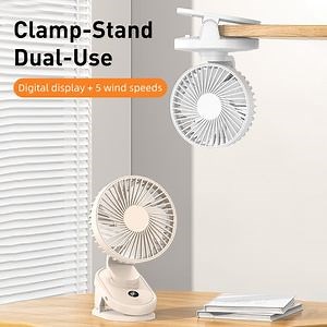 [Hot Item] Office Clip Fan 4 Speeds Ultra-Portable Desktop Fan