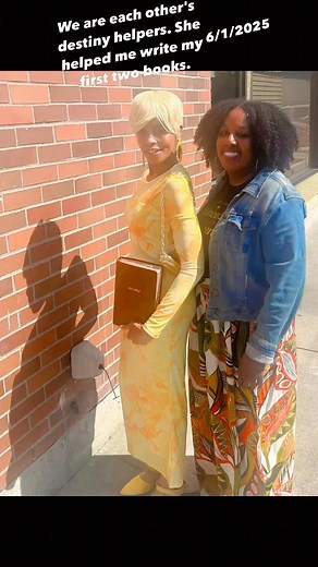 We are each other's destiny helper's she help me write my first two books we just started God is not done.#GodIsTheGreatest #WeAreSomebody. | Rachelle Smith